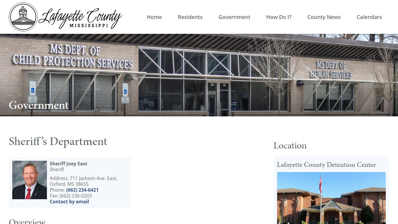 Sheriff's Department - Lafayette County